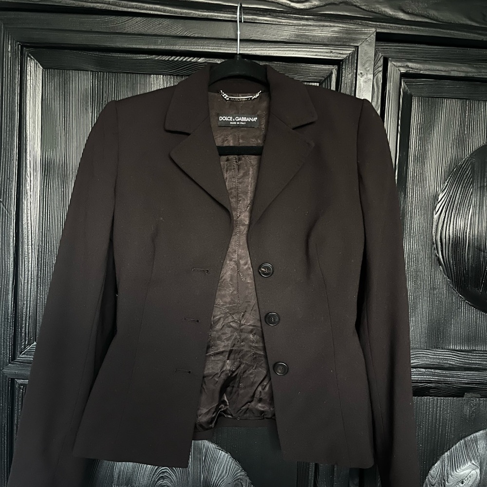 NWT Dolce & Gabbana Brown Wool Blazer